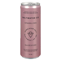 SALT WATER CO Mineral Rich Salts & Sparkling Purified Water Himalayan Salt Sparkling 355 ml, $0.93/100ml