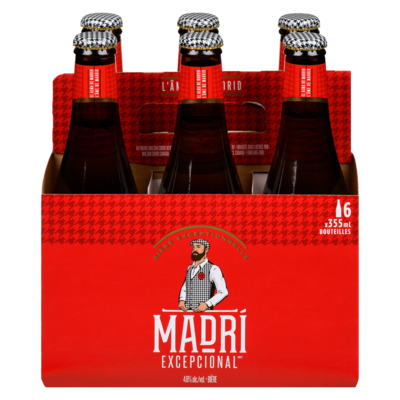 Madri Bière (Pièce d’identité requise au moment du ramassage) 6x355.0 ml, 1,15 $/100ml