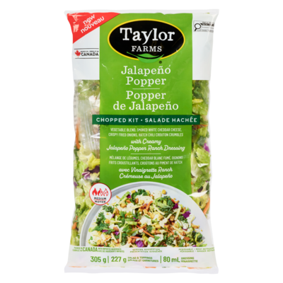 Taylor Farms Kit de salade hachée popper de jalapeño 305 g, 2,30 $/100g