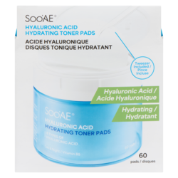 SOO'AE Hyaluronic Acid Hydrating Toner Pads 60 ea, $0.25/1ea