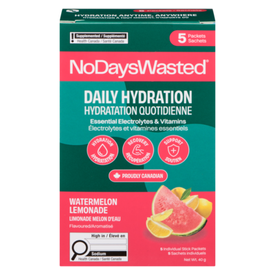 No Days Wasted Hydration Replenisher Watermelon Lemonade Flavoured 40 g, $29.98/100g