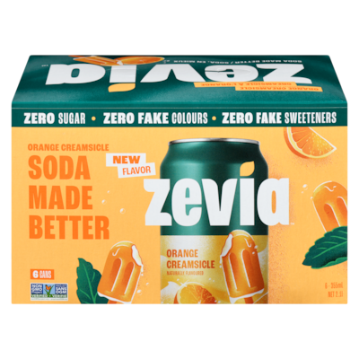 Zevia Soda Orange Creamsicle 6x355.0 ml, $0.38/100ml