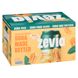 Zevia Soda Orange Creamsicle - 6x355.0 ml | Wholesale Club