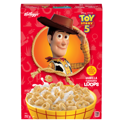 Kelloggs Cereal Vanilla Flavoured Loops 252 g, $3.57/100g