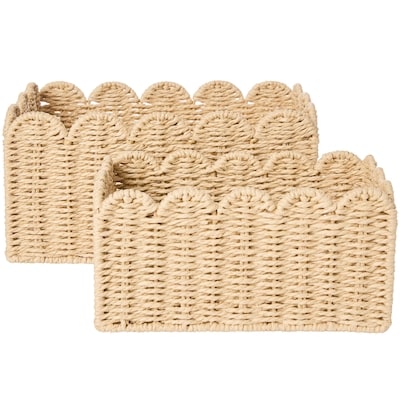 Life at Home Scalloped Storage Baskets 2 Piece Set 2 ea, $12.50/1ea