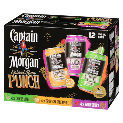 Flavoured Rum Beverage Spiced Rum Punch (ID required at pick-up)