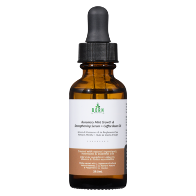 BORN Naturals Rosemary Mint Growth & Strengthening Serum + Coffee Bean Oil 29.5 ml, $122.00/100ml