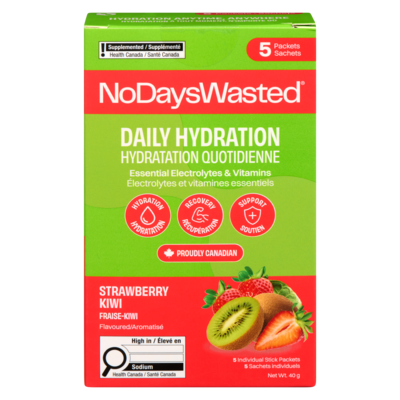 No Days Wasted Hydratation quotidienne fraise-kiwi aromatisé 40 g, 29,98 $/100g