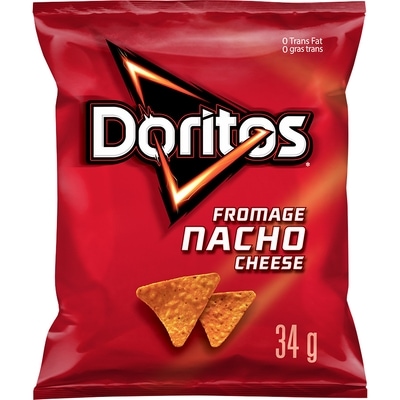 Doritos Chips tortilla Fromage nacho 34 g, 5,26 $/100g