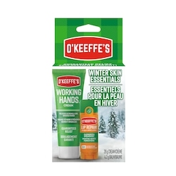 O’Keeffe’s Kit avec Crème pour les Mains de Working Hands & Baume à Lèvres Menthe Verte Forestière 32.2 g, 37,27 $/100g
