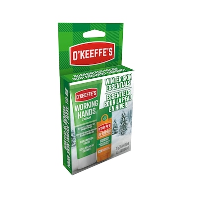 Kit avec Crème pour les Mains de Working Hands & Baume à Lèvres Menthe Verte Forestière
