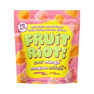 FRUIT RIOT! Frozen Candy Sour Mango 170 g, $4.70/100g