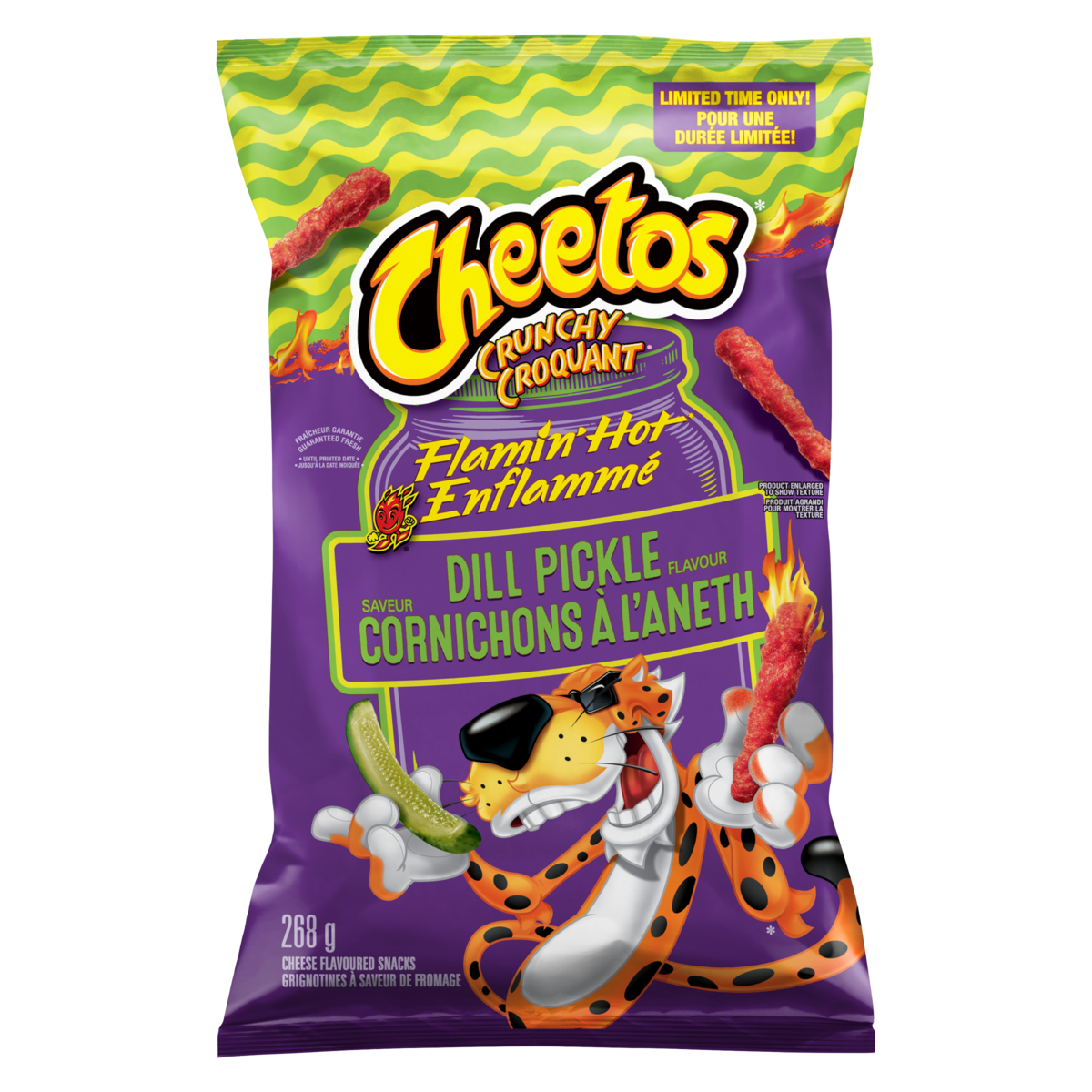 Cheetos Crunchy Chips Flamin' Hot Dill Pickle