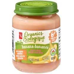 PC Organics Organics Banana Baby Puree 128 ml, $1.56/100ml