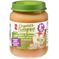 PC Organics Organics Apple, Grains, and Cinnamon Baby Puree 128 ml, $1.56/100ml