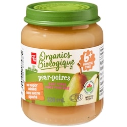 PC Organics Organics Pear Baby Puree 128 ml, $1.56/100ml