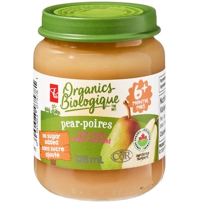 PC Organics Organics Pear Baby Puree 128 ml, $1.56/100ml