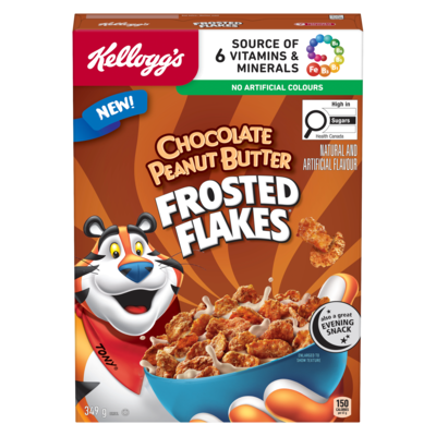 Kelloggs Cereal Chocolate Peanut Butter 349 g, $1.66/100g