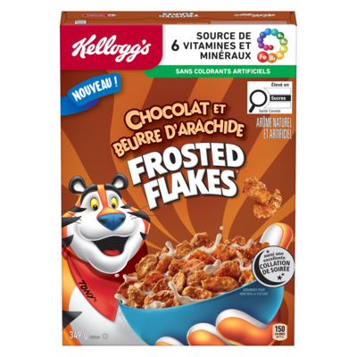 Kellogg’s Céréales chocolat et beurre d'arachide 349 g, 1,66 $/100g