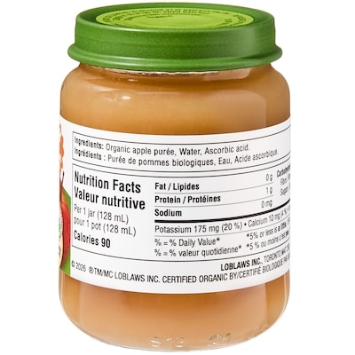 Purée pour bébé Biologique aux pommes