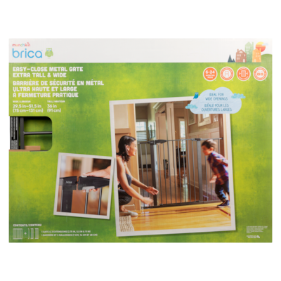 Barrière de sécurité en métal ultra haute et large à fermeture pratique 6-24 mois