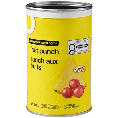 No Name Fruit Punch Frozen Beverage Concentrate 283 ml, $0.80/100ml