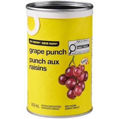 No Name Grape Punch Frozen Beverage Concentrate 283 ml, $0.80/100ml