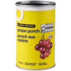 Sans Nom Concentré de boisson congelé, punch aux raisins 283 ml, 0,80 $/100ml