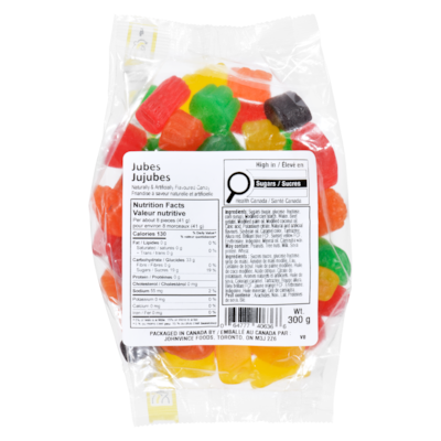 Johnvince Foods Bonbons jujubes 300 g, 1,17 $/100g