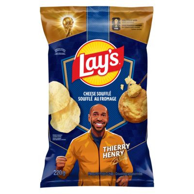 Lay's Potato Chips, Cheese Soufflé 220 g, $2.40/100g