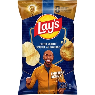 Lay’s Croustilles Soufflé au fromage 220 g, 2,40 $/100g