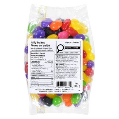 Johnvince Foods Jelly Beans, Assorted 300 g, $1.00/100g