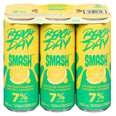 Beach Day Every Day Boisson alcoolisée au malt limonade originale (Pièce d’identité requise au moment du ramassage) 6x355.0 ml, 0,75 $/100ml