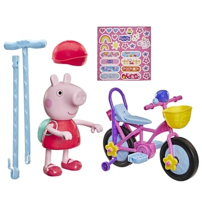 Hasbro Peppa Pig Ready, Pedal, Go Peppa Interactive Figure and Bicycle Playset - English Version 1 ea, $50.00/1ea