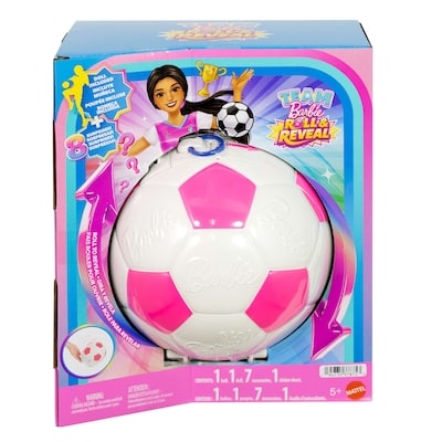 Barbie Team Roll & Reveal Soccer Player Doll And Accessories 1 ea, $39.00/1ea