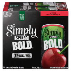 Simply Boisson de malt alcoolisée limade aux cerises (Pièce d’identité requise au moment du ramassage) 6x355.0 ml, 0,77 $/100ml