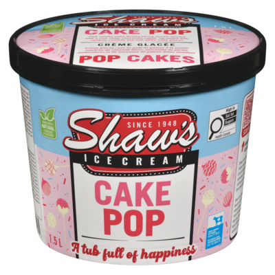 Shaw's Ice Cream, Cake Pop 1.5 l, $0.60/100ml