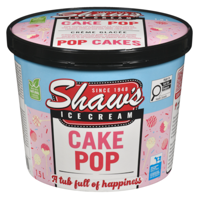 Shaw's Ice Cream, Cake Pop 1.5 l, $0.60/100ml