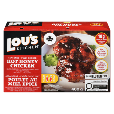 Lou’s Poulet au miel épicé 400 g, 3,00 $/100g