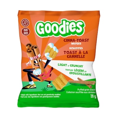 Baby Gourmet Kids Snack Cinna-Toast Wafers, Gluten Free Puffed Grain Snack for School Lunchboxes 28 g, $13.54/100g