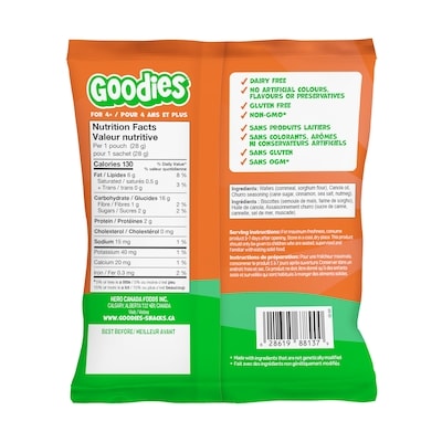 Kids Snack Cinna-Toast Wafers, Gluten Free Puffed Grain Snack for School Lunchboxes