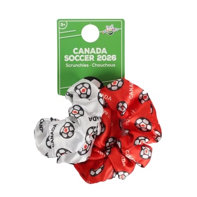 Danawares Soccer Canada Scrunchie 2 Pack 2 ea, $4.00/1ea