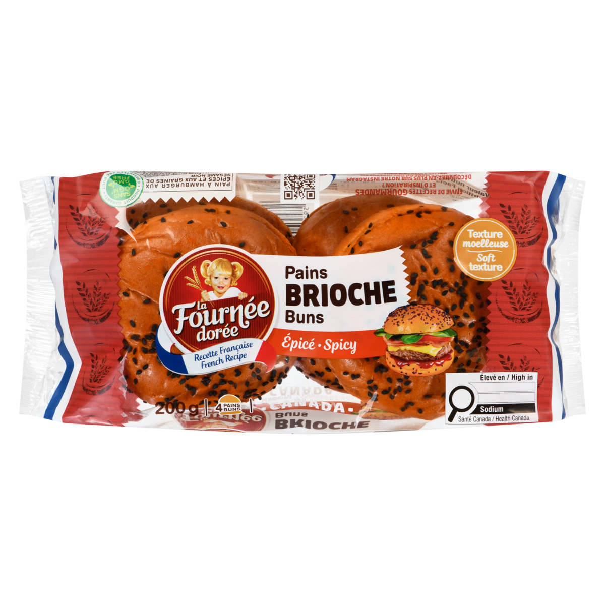 LA FOURNEE DOREE Brioche Buns Spicy