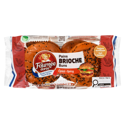 La Fournée Dorée Pains brioche épicé 4x200.0 g, 2,90 $/100g
