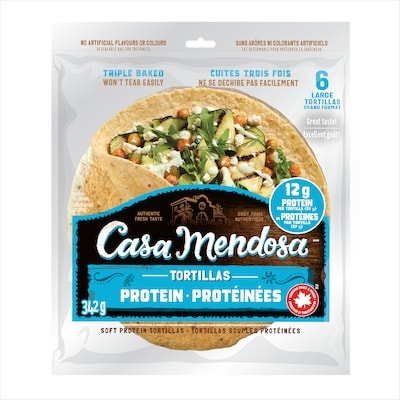 Casa Mendosa Tortilla Protéinées 340 g, 1,61 $/100g