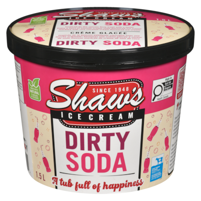 Shaw's Ice Cream, Dirty Soda 1.5 l, $0.60/100ml