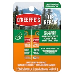 O'Keeffe's Lip Repair Evergreen Spearmint (Limited Edition) 8.4 g, $142.86/100g