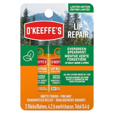O'Keeffe's Lip Repair Evergreen Spearmint (Limited Edition) 8.4 g, $142.86/100g