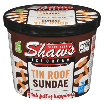 Shaw's Tin Roof Sundae 1.5 l, $0.60/100ml