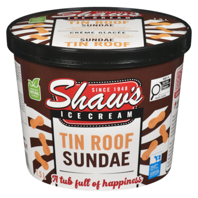 Shaw's Tin Roof Sundae 1.5 l, $0.60/100ml